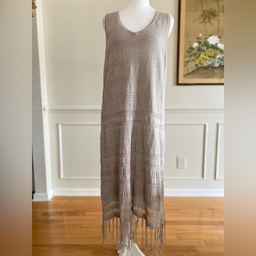 Tommy Bahama Cedar Pointelle Linen Dress | sz Large | New with Tags - Picture 3 of 15